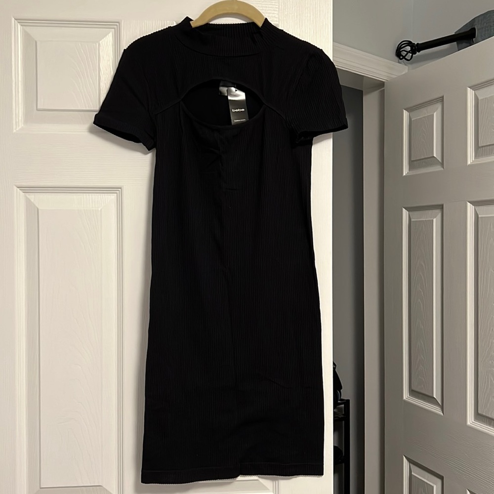 bebe Black Bodycon Dress - NEW - Size M